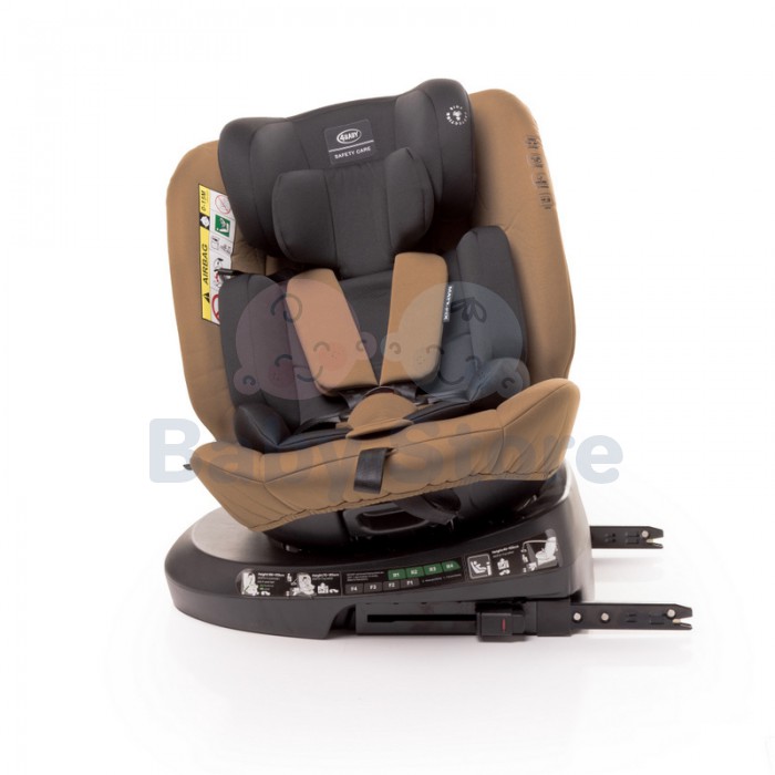 4Baby MATT FIX 0–36 kg Beige automobilinė kėdutė su ISOFIX ir 360 laipsnių pasukimu