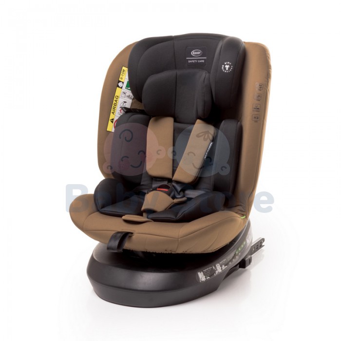 4Baby MATT FIX 0–36 kg Beige automobilinė kėdutė su ISOFIX ir 360 laipsnių pasukimu