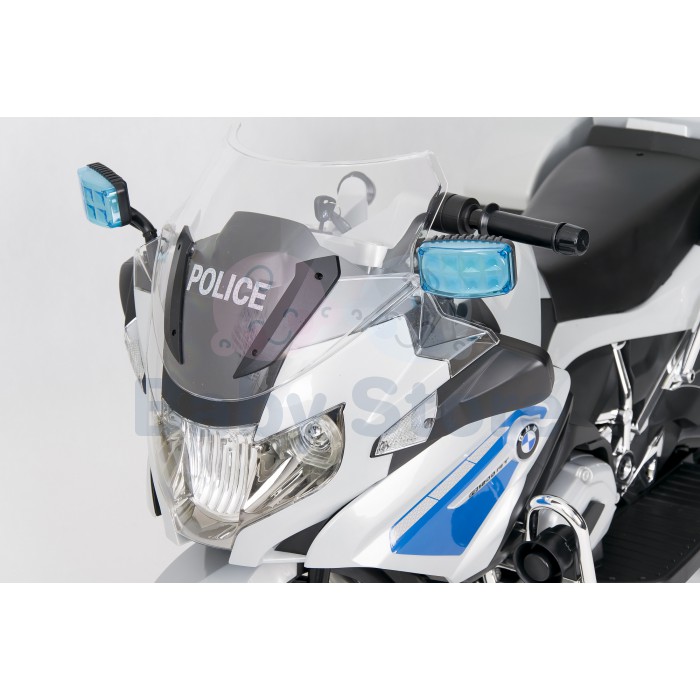 BMW 1200RT elektrinis motociklas vaikams su atraminiais ratukais ir LED apšvietimu