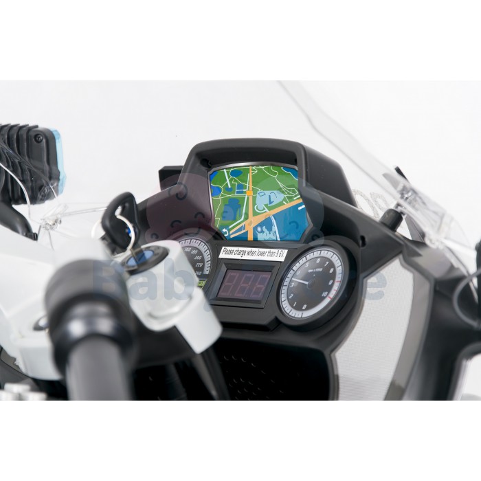 BMW 1200RT elektrinis motociklas vaikams su atraminiais ratukais ir LED apšvietimu