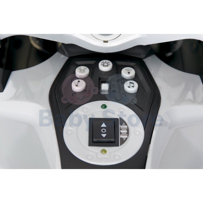 BMW 1200RT elektrinis motociklas vaikams su atraminiais ratukais ir LED apšvietimu