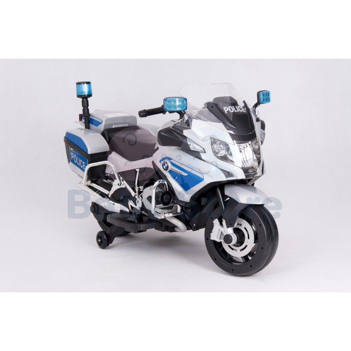 BMW 1200RT elektrinis motociklas vaikams su atraminiais ratukais ir LED apšvietimu