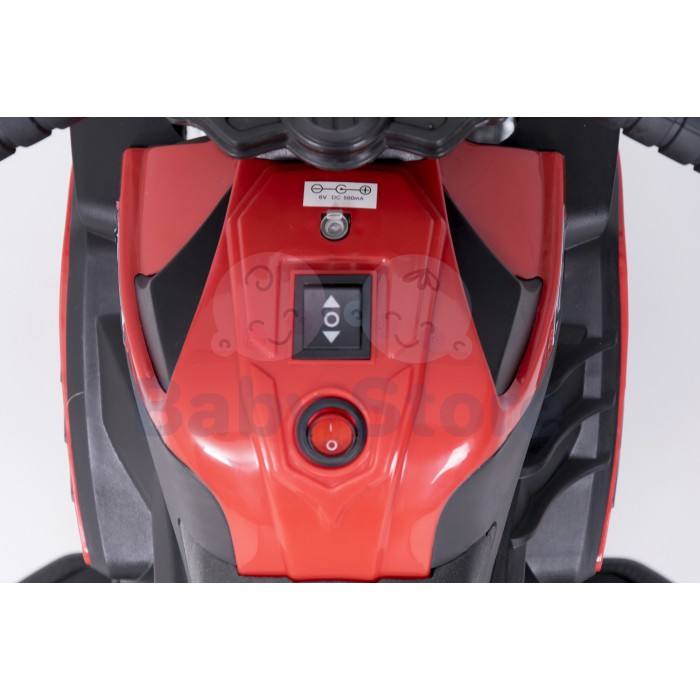 LQ-158 elektrinis motociklas vaikams su atraminiais ratukais ir LED žibintais