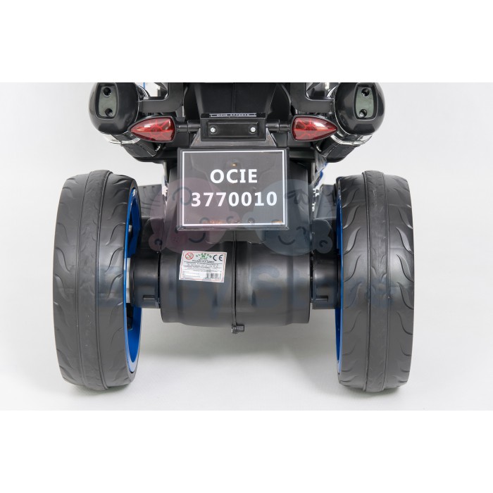 1200 elektrinis motociklas vaikams su atraminiais ratukais ir LED žibintais