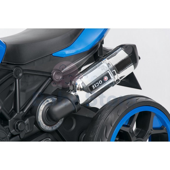 1200 elektrinis motociklas vaikams su atraminiais ratukais ir LED žibintais