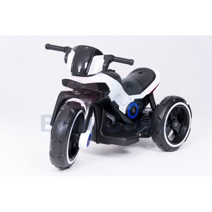 Future elektrinis motociklas vaikams su atraminiais ratukais ir LED žibintais