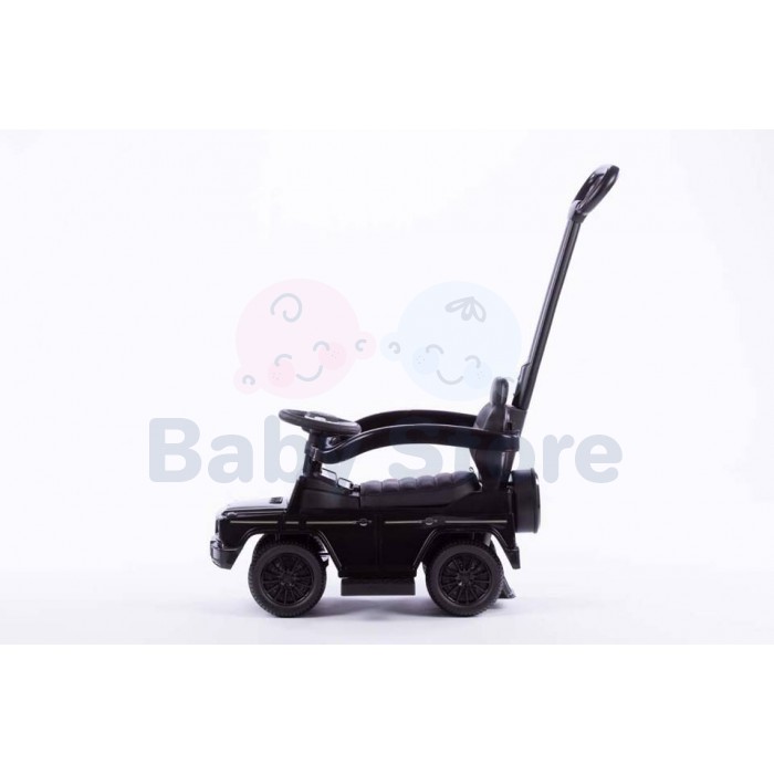 Paspiriama mašinytė su rankena Mercedes-Benz G350d Black vaikams