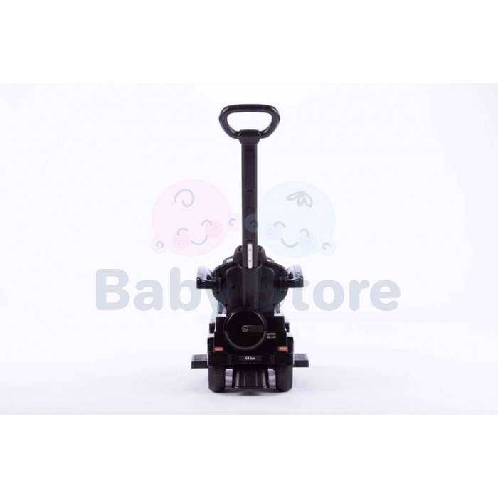 Paspiriama mašinytė su rankena Mercedes-Benz G350d Black vaikams