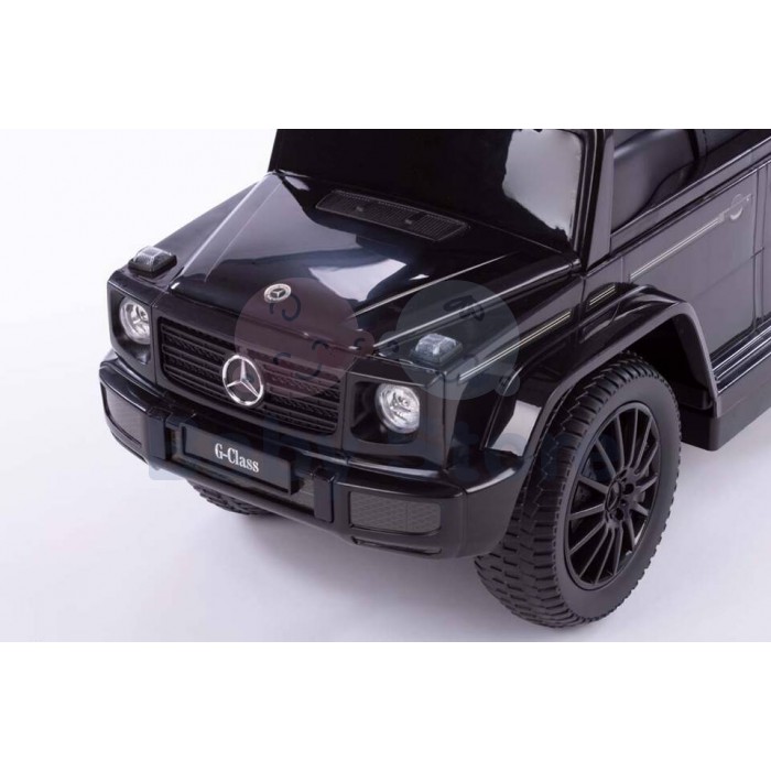Paspiriama mašinytė su rankena Mercedes-Benz G350d Black vaikams
