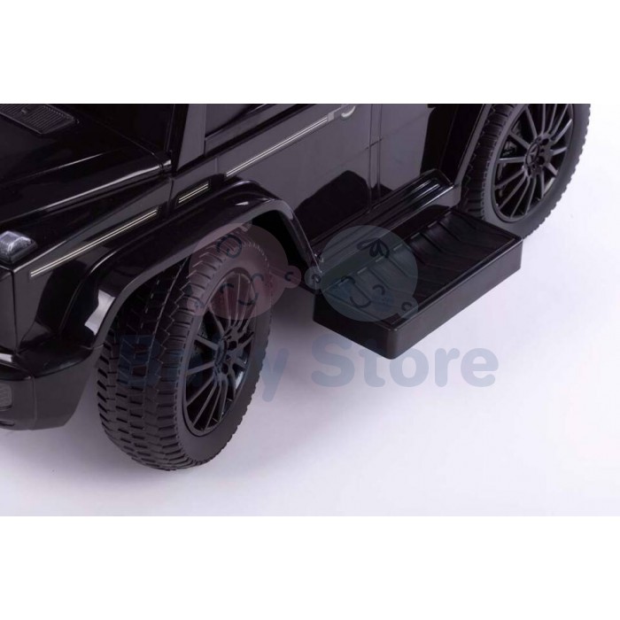 Paspiriama mašinytė su rankena Mercedes-Benz G350d Black vaikams