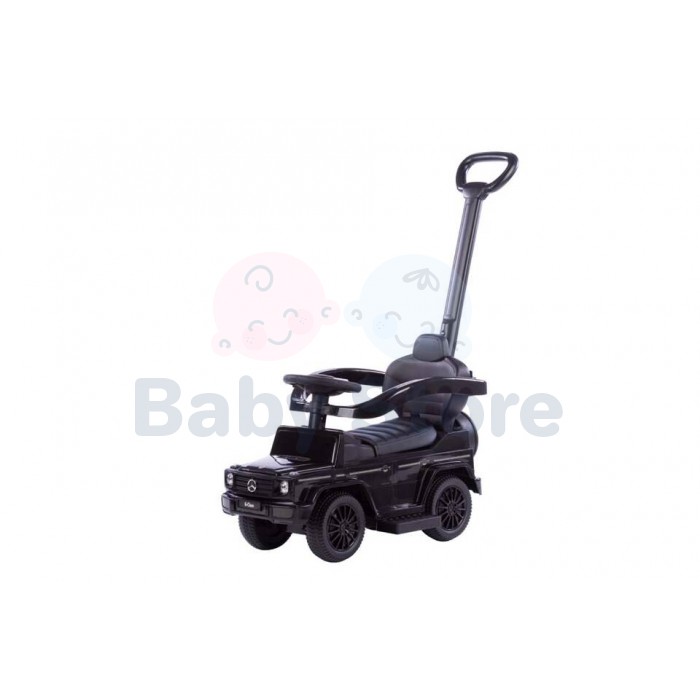 Paspiriama mašinytė su rankena Mercedes-Benz G350d Black vaikams