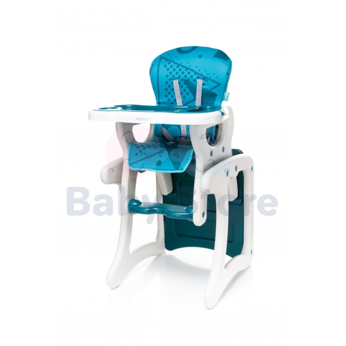 4Baby Fashion reguliuojama maitinimo kėdutė su padėklu ir saugos diržais