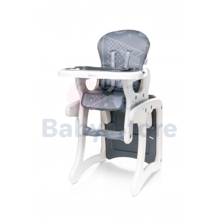 4Baby Fashion reguliuojama maitinimo kėdutė su padėklu ir saugos diržais