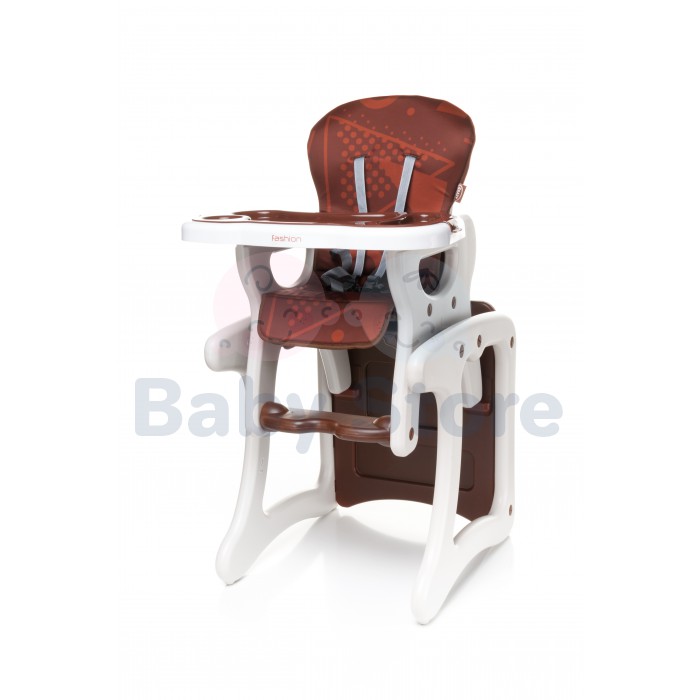 4Baby Fashion reguliuojama maitinimo kėdutė su padėklu ir saugos diržais