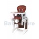 4Baby Fashion reguliuojama maitinimo kėdutė su padėklu ir saugos diržais