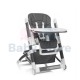 4Baby Icon maitinimo staliukas su reguliuojamu padėklu ir lengvai valoma sėdyne