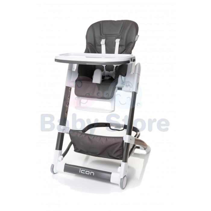 4Baby Icon maitinimo staliukas su reguliuojamu padėklu ir lengvai valoma sėdyne