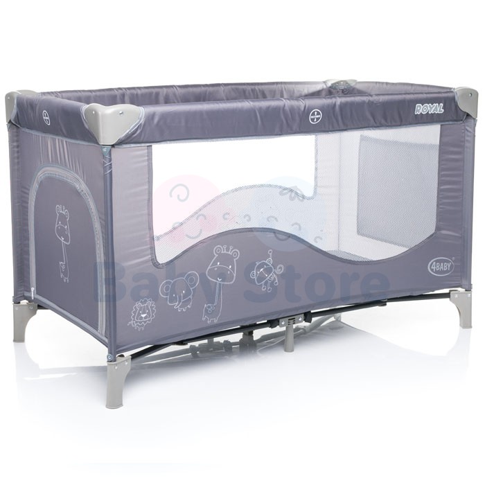 4Baby Royal kelioninė lovytė – maniežas su šoniniu langu ir kišene