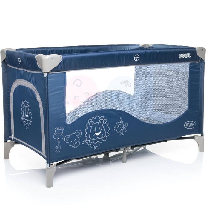 4Baby Royal kelioninė lovytė – maniežas su šoniniu langu ir kišene