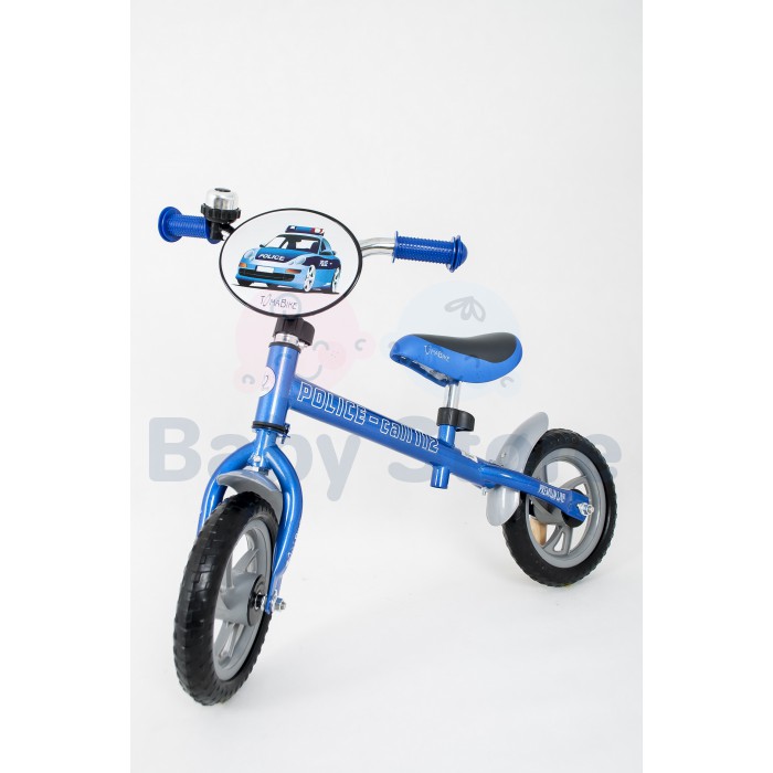 Balansinis dviratukas POLICE vaikams su stabiliais ratais ir lengva konstrukcija