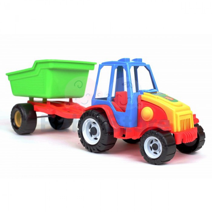 Traktorius su priekaba Shark 53 cm vaikams