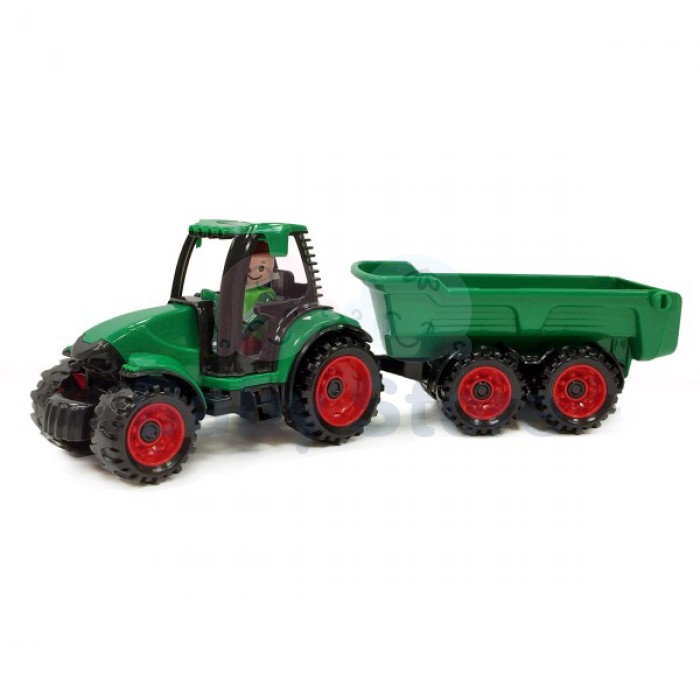 LENA Truckies traktorius su priekaba 38 cm su figūrėle