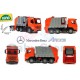 Didelė žaislinė „Mercedes Arocs“ šiukšliavežė 63 cm