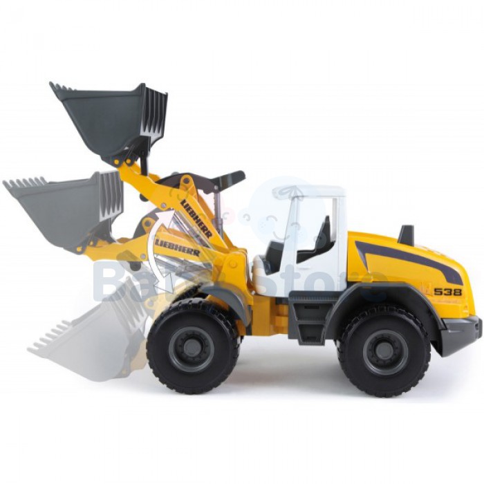 LENA WORXX Liebherr L538 pakrovėjas 48 cm su kaušu vaikams