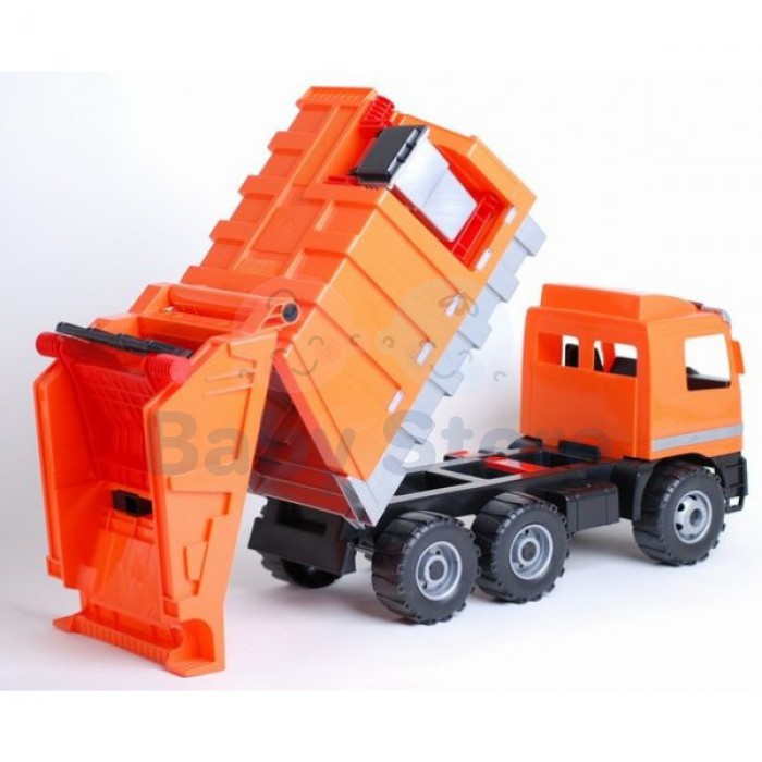 Didelė žaislinė šiukšlių mašina Mercedes 75 cm vaikams