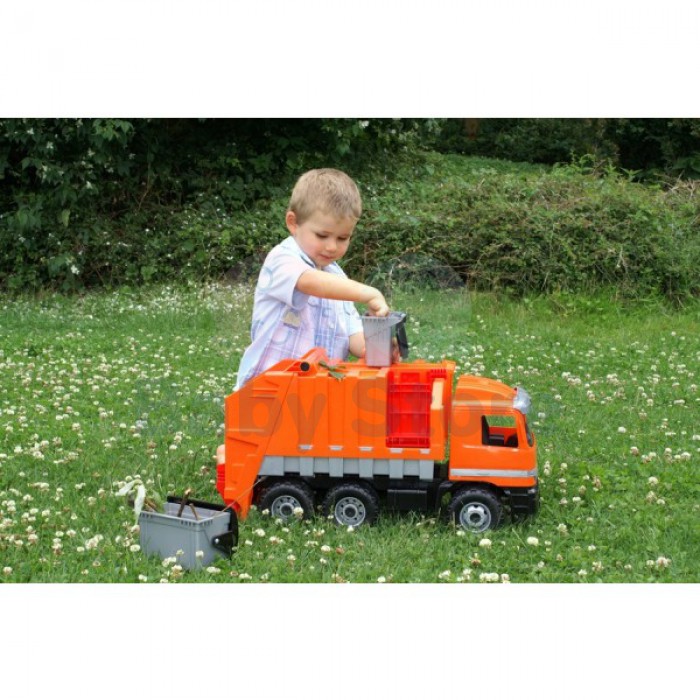 Didelė žaislinė šiukšlių mašina Mercedes 75 cm vaikams