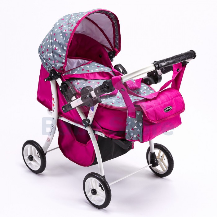 ADBOR Sisy vaikiškas lėlių vežimėlis su persimetančia rankena