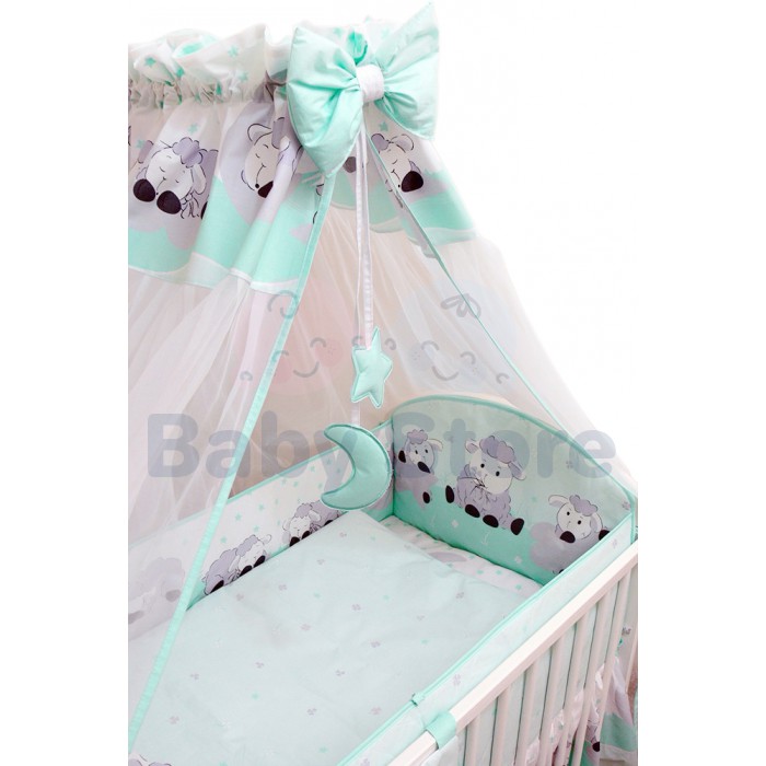 Ankras Sheep 6 dalių patalynės komplektas kūdikio lovytei