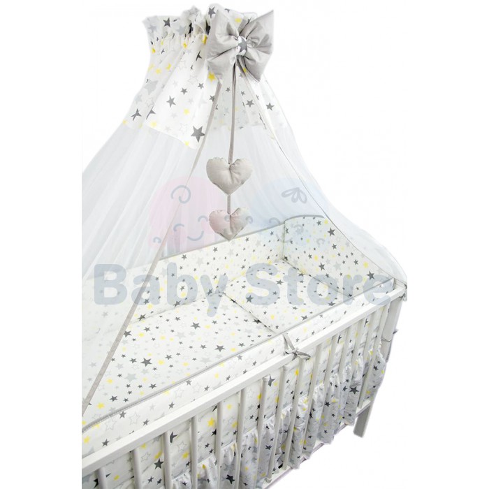 Ankras Stars 6 dalių kūdikių patalynės komplektas lovytei