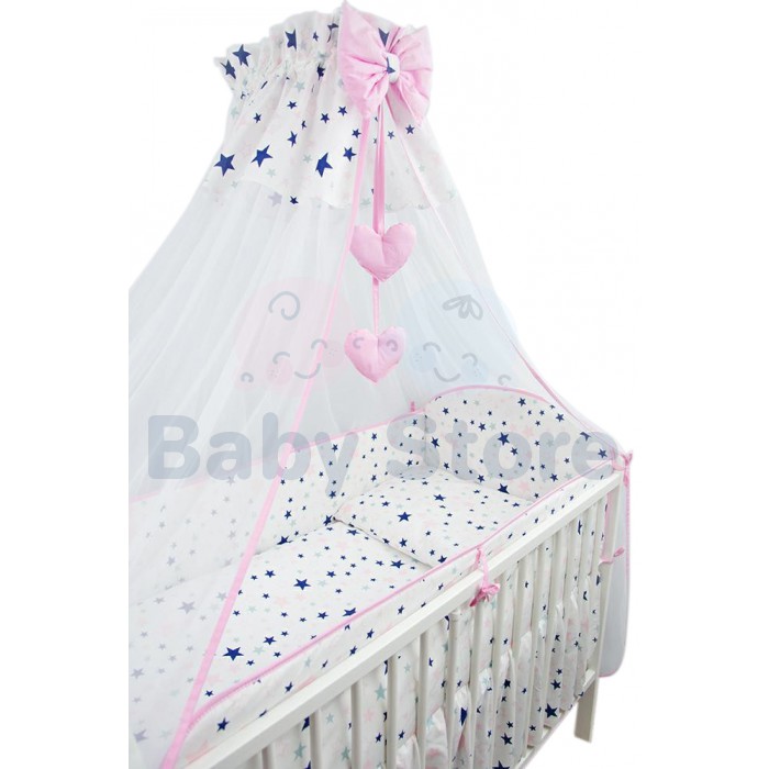 Ankras Stars 6 dalių kūdikių patalynės komplektas lovytei