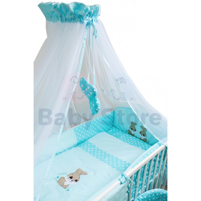 Ankras Rabbit 6 dalių patalynės komplektas kūdikio lovytei