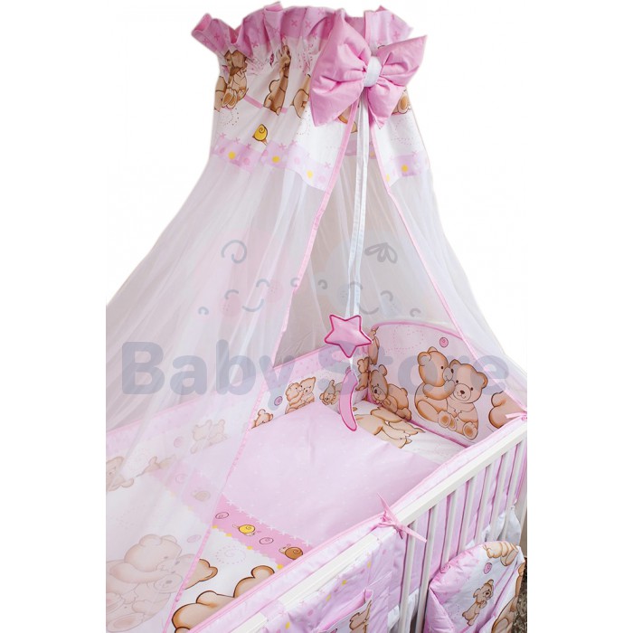 Ankras Friends 6 dalių patalynės komplektas kūdikio lovytei