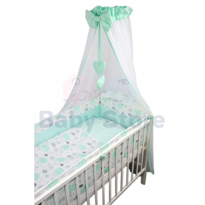 Ankras Minky 6 dalių kūdikių patalynės komplektas lovytei