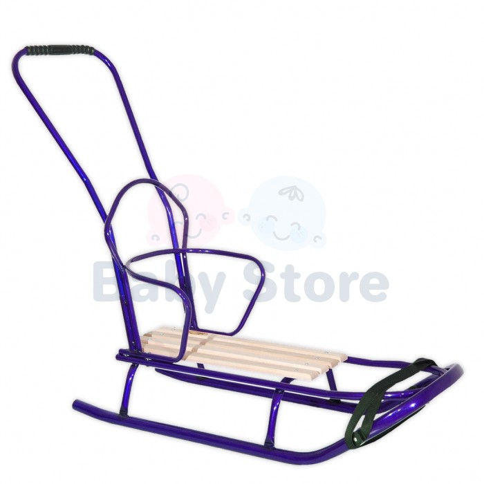 Best for Babies Sled rogutės su atrama ir stumiama rankena vaikams