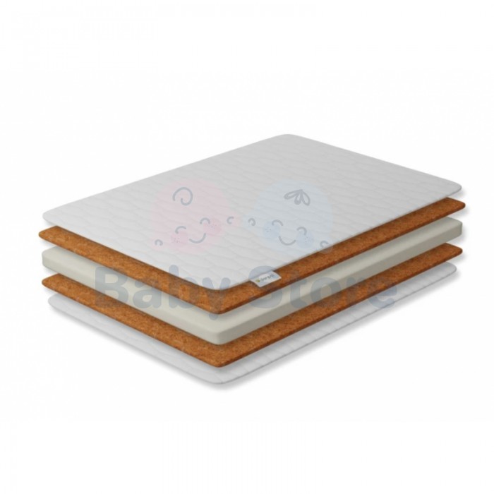 DANPOL Komfort II kokosinis kūdikio čiužinys 120x60x8 cm