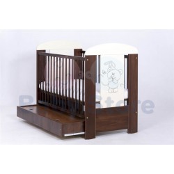 Drewex lovytė Little Bear & Butterfly su stalčium Nut