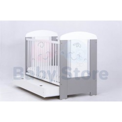 Drewex lovytė Little Bear & Butterfly su stalčium Silver/White