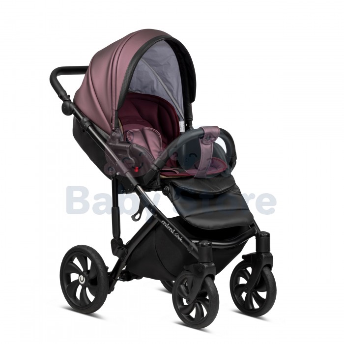 tutis mimi style luxury 3in1 universalus vezimelis dark plum tamsiai slyvu spalvos premium modelis