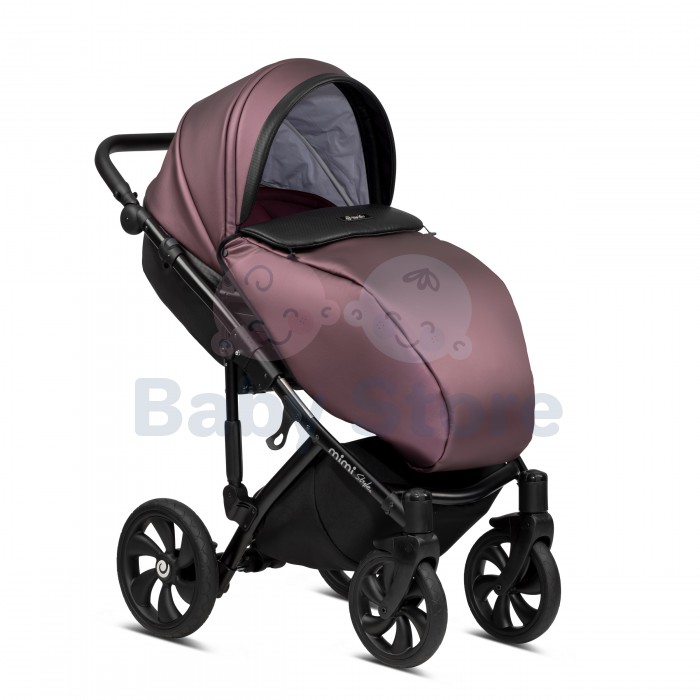 tutis mimi style luxury 3in1 universalus vezimelis dark plum tamsiai slyvu spalvos premium modelis