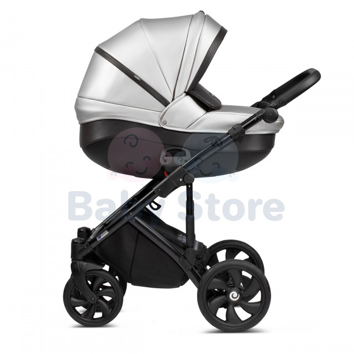 tutis mimi style luxury 3in1 universalus vezimelis silver sviesiai sidabrines spalvos premium modelis