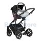 TUTIS universalus vežimėlis MIMI STYLE Luxury 3in1 Silver