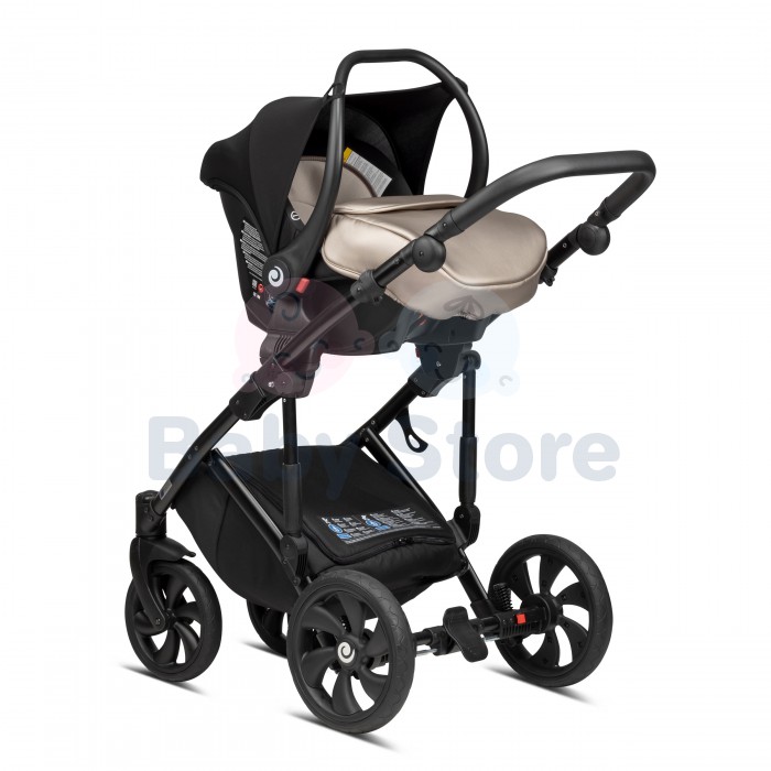 tutis mimi style luxury 3in1 universalus vezimelis beige svelnios smelio spalvos premium modelis