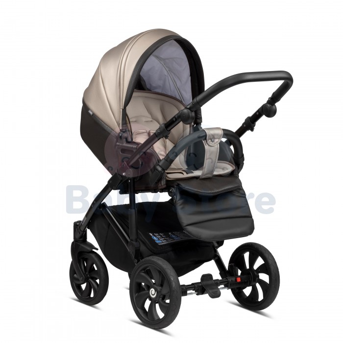 tutis mimi style luxury 3in1 universalus vezimelis beige svelnios smelio spalvos premium modelis