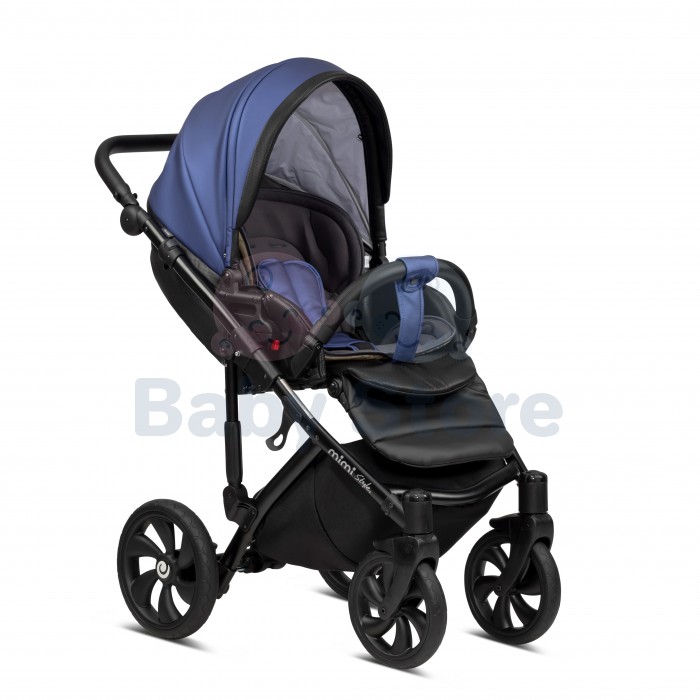 tutis mimi style luxury 3in1 universalus vezimelis deep blue tamsiai melynos premium spalvos modelis