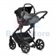 TUTIS universalus vežimėlis MIMI STYLE Luxury 3in1 Antracyte