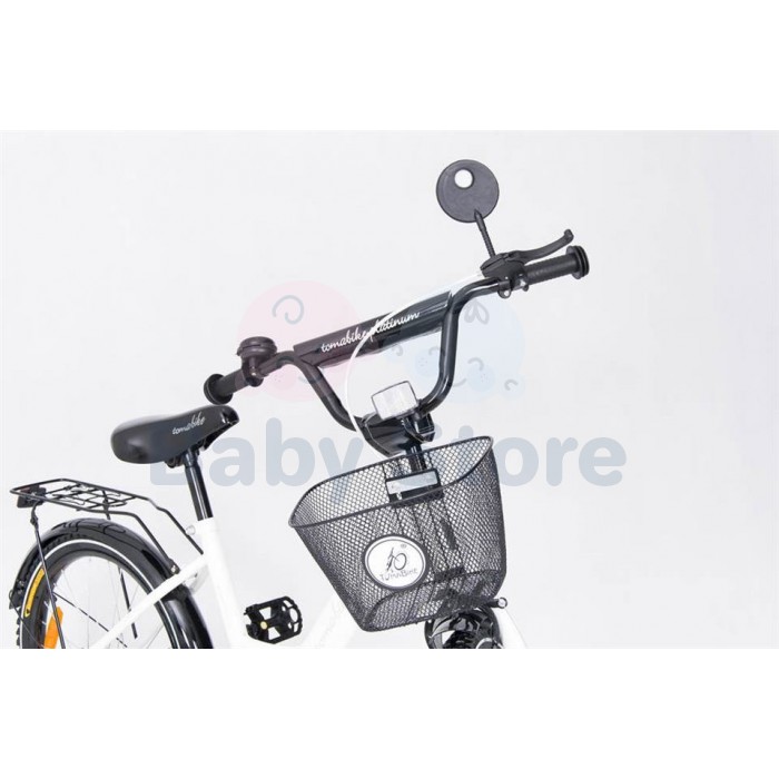 TomaBike vaikiškas dviratis 20 Platinum White